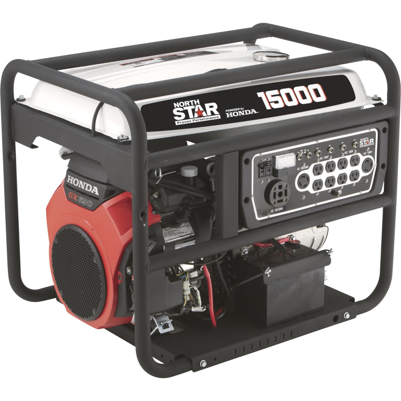 NorthStar Portable Generator with Honda GX690 Engine — 15,000 Surge